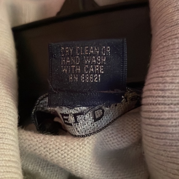 EL Daws 💯 Light Blue 2 Ply Turtleneck Cashmere Sweater.Size XL. NWOT🔺FIRM🔺 - Picture 4 of 5